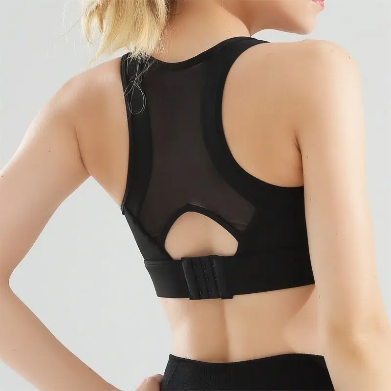 Новый спортивный бюстгальтер для женщин Йога сетчатые бюстгальтеры фитнеса бега