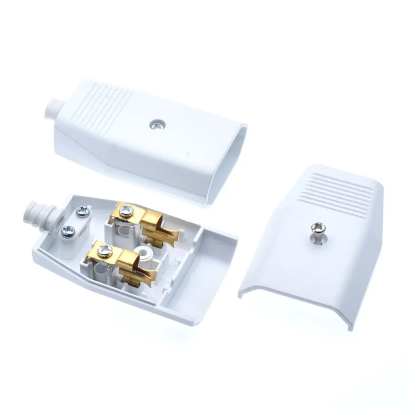 2 Pin штепсельная вилка европейского стандарта для мужчин и женщин электронный