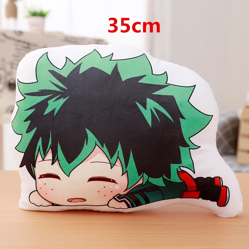 35cm pillow Аниме My Hero Academy Izuku Midoriya Katsuki Bakugou Shouto Todoroki плюшевые кулоны милые подвесные игрушки мягкие куклы подарок - Цвет: 35cm pillow