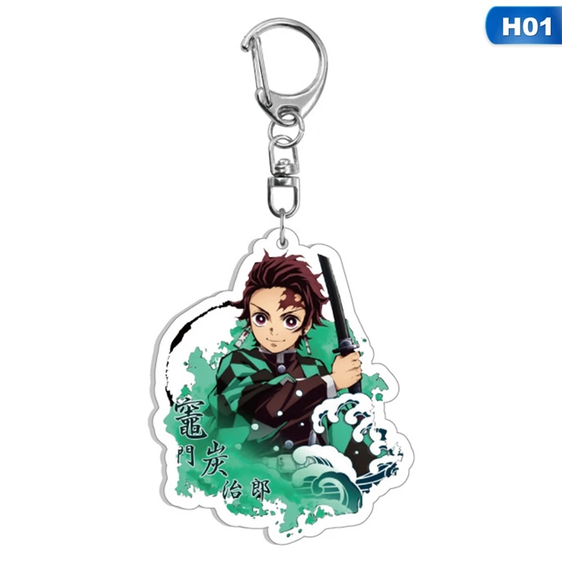 Новый аниме Demon Slayer акриловый брелок милый бринко клинок призрака Kamado Tanjirou
