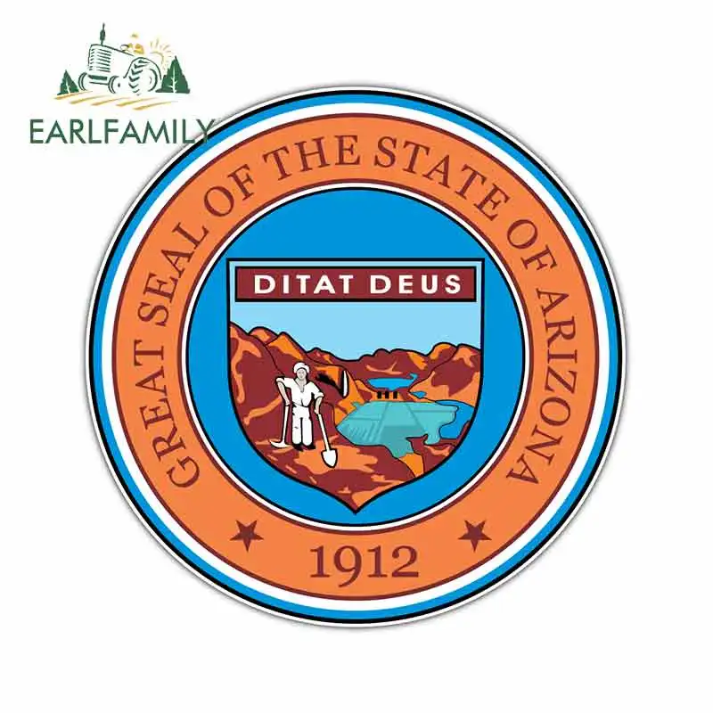 

EARLFAMILY 13 см x 13 см, забавные автомобильные наклейки и наклейки для штата Аризона, водонепроницаемые графические наклейки для грузовика, бампе...