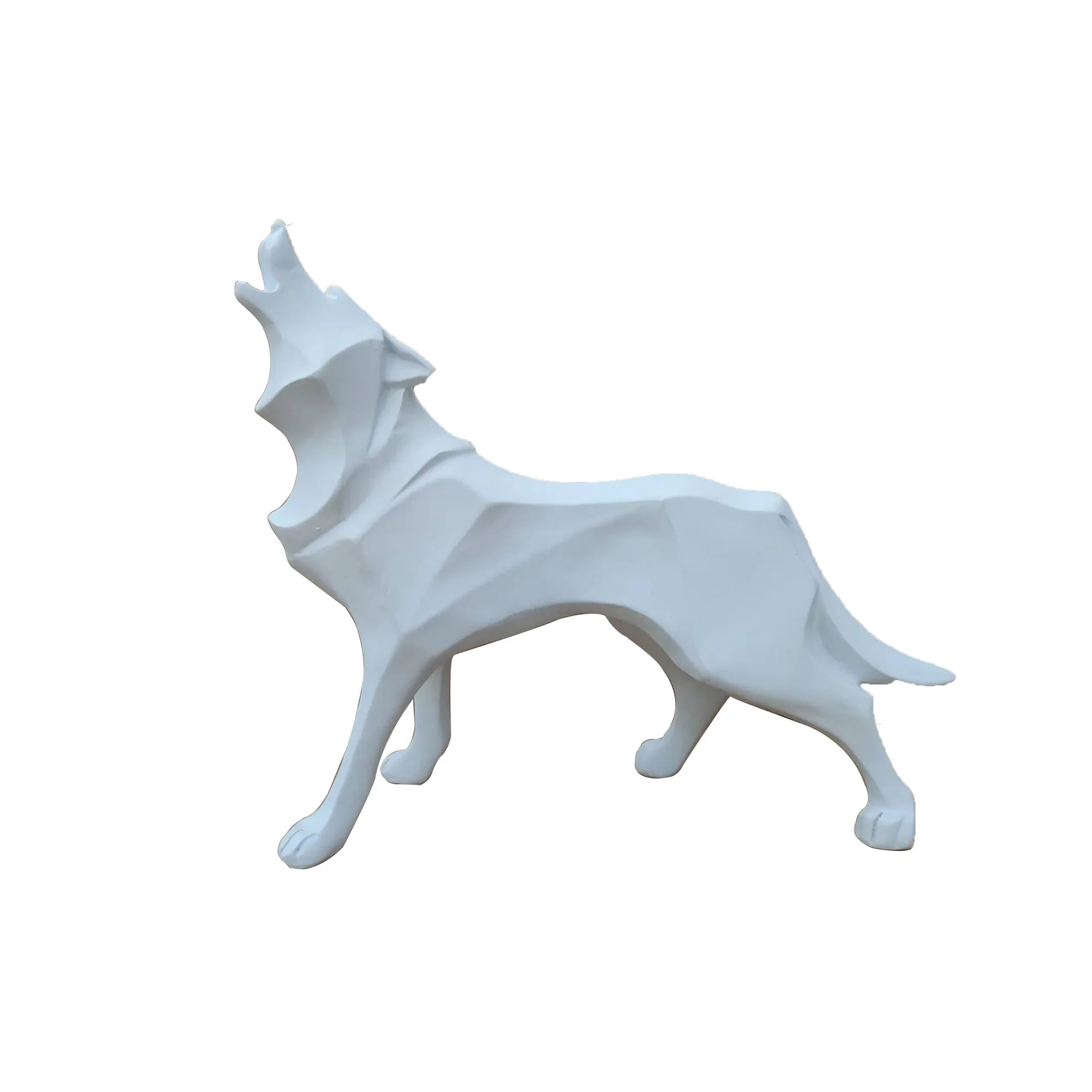 Скандинавские настольные украшения статуэтки абстрактного волка с животными