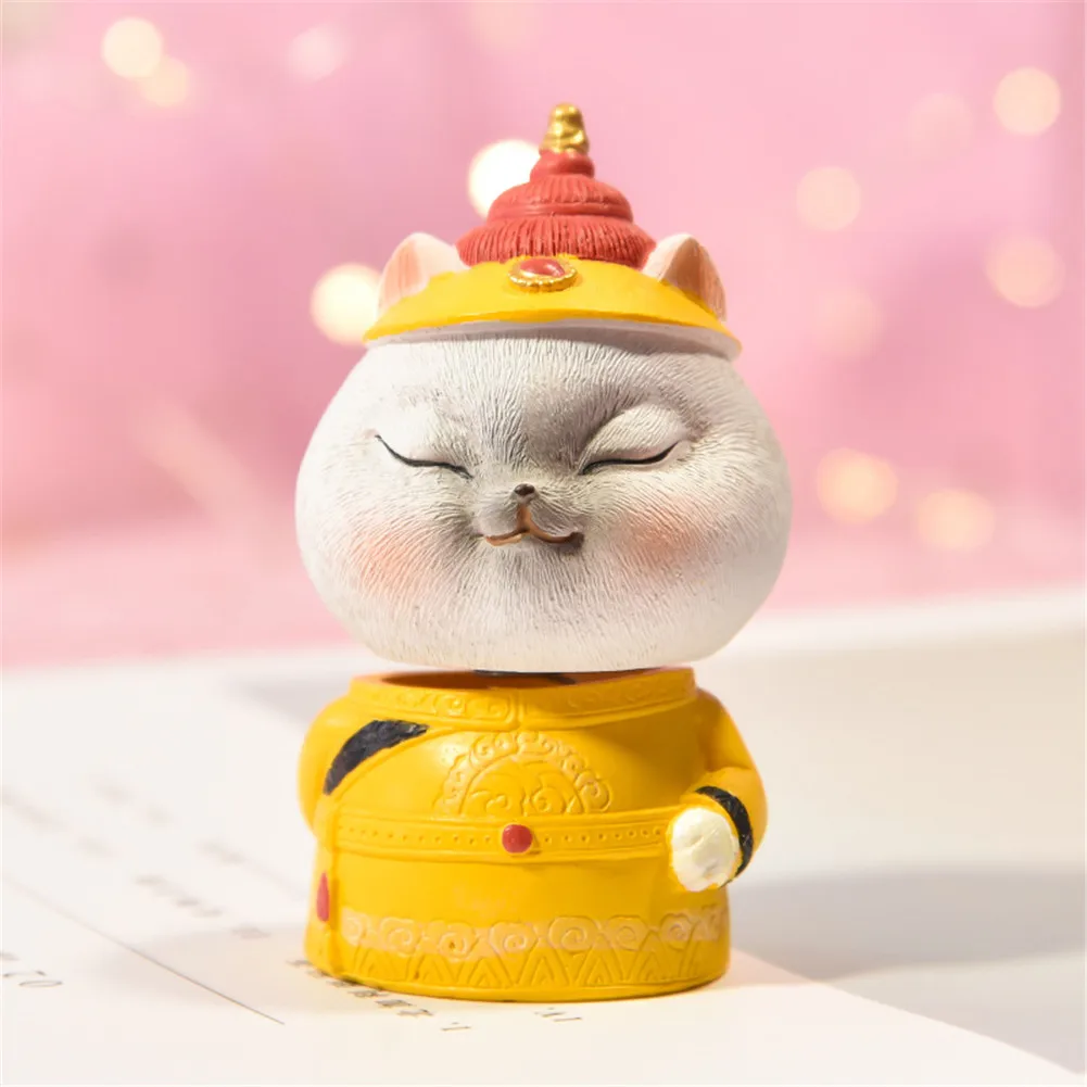 Desktop Car Ornament Nodding Shaking Head Cat Toy Home Dashboard Decoration Bobble-head Puppy Doll Toys Gift Room | Игрушки и хобби