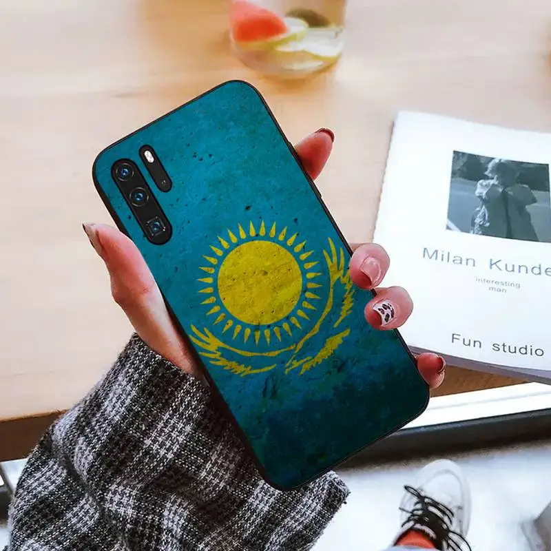 

Kazakhstan flag Phone Case For Huawei honor Mate P 9 10 20 30 40 Pro 10i 7 8 a x Lite nova 5t