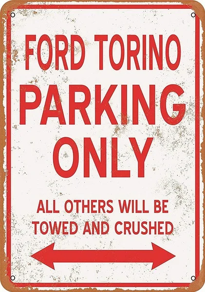 

Torino Parking Only Retro tin sign nostalgic ornament metal poster garage art deco bar cafe shop