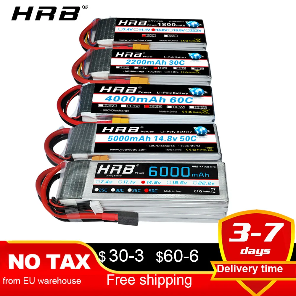 Bater&iacute;a para veh&iacute;culos a control remoto, cargador de lipo para coches controlados 14,8 v, 5000mah, 6000mah, 4S, 2200mah, 3300mah, 4200amh, 12000mah, 22000mah-0