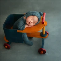 newborn photography prop baby posing container four wheeled detachable cart baby shoot accessories creative big props new style