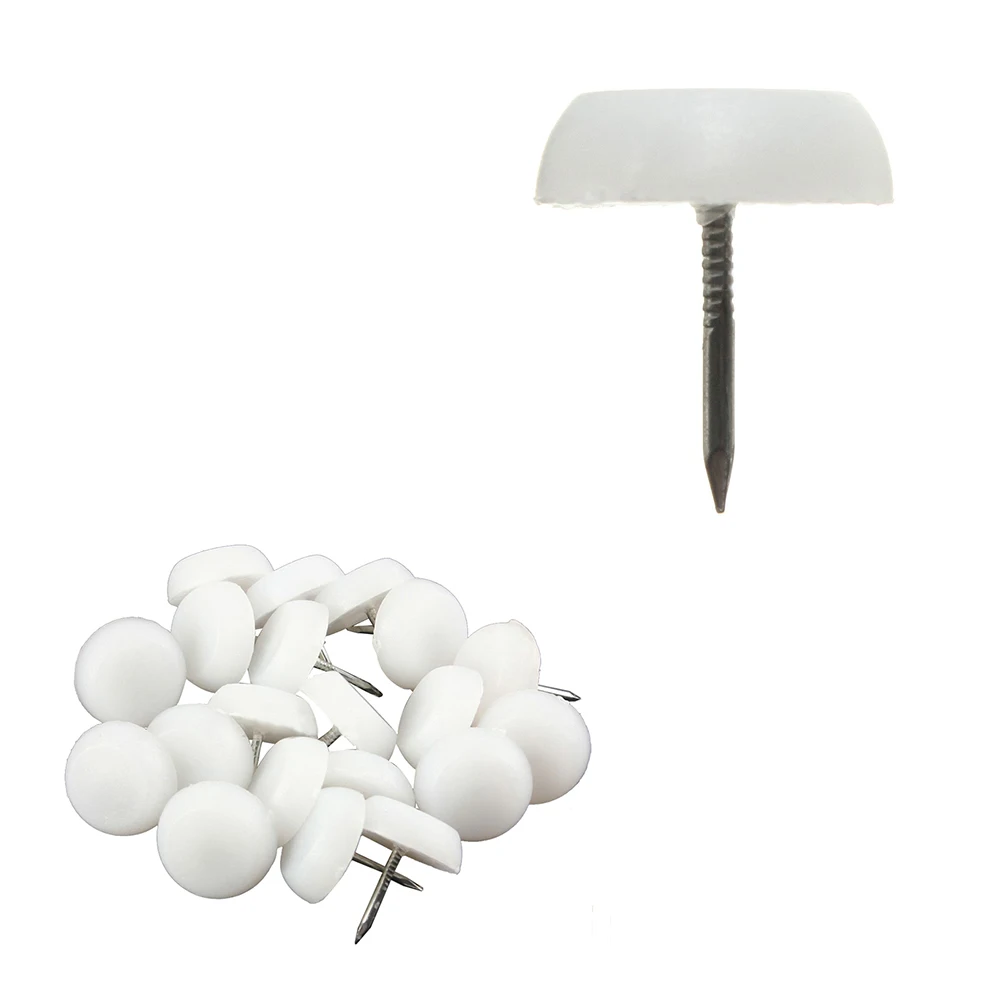 

40x 20mm Felt Feet Pad Skid Glide Nail Protector Furniture Chair Table Leg