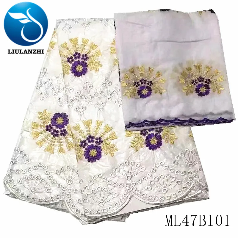 Liulanzhi Bazin богатая лента Dentelle африканская ткань парча жаккардовая женская 7 ярдов