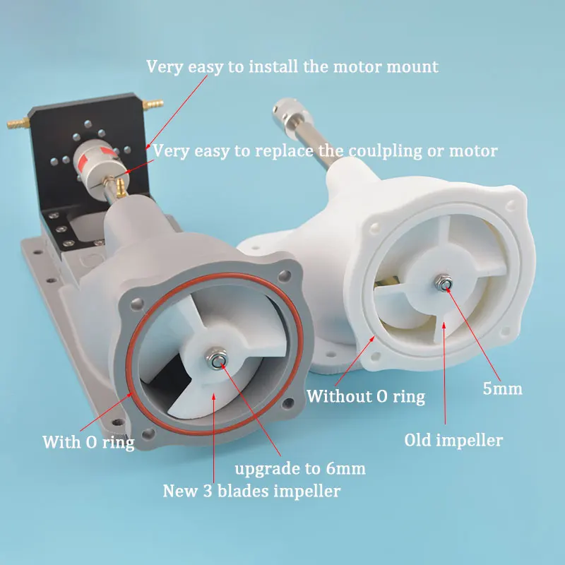 Струйное Подруливающее устройство 70 мм с 5/6 муфты из нержавеющей стали 8X5/6 для