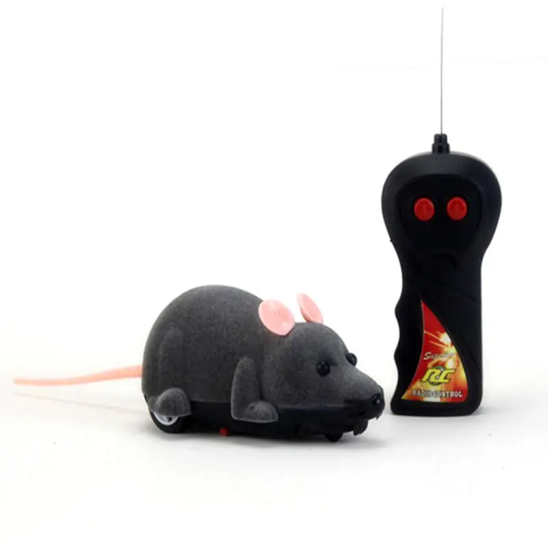 Funny Cat Electric Toy Wireless Remote Control Simulation Mouse with Pink Ear for Cats Pets Teasing Playing Toys | Дом и сад