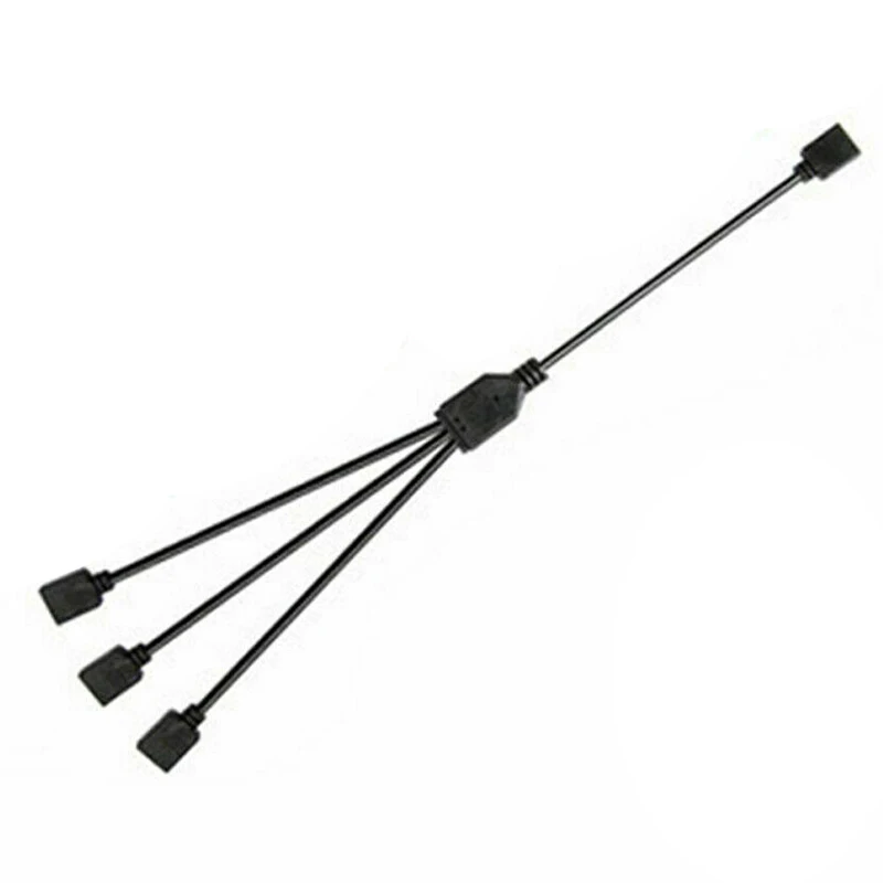 ARGB разветвитель разъема 5V 3 Pin 12V 4pin 1 до на возраст 2 4 5 мм удлиняющий кабель для