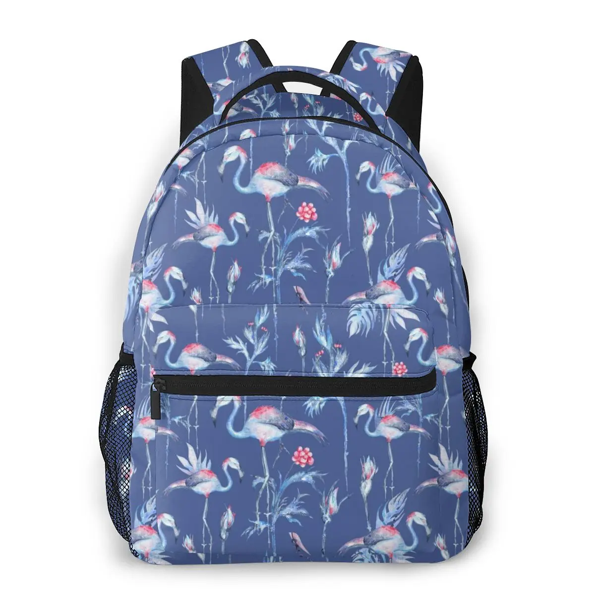 

Рюкзак для путешествий, спортивный ранец с акварелью, фламинго, птицами, растениями и цветами, для скалолазания на открытом воздухе