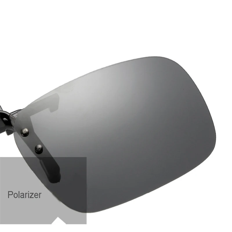 Поляризованные солнцезащитные очки UV400 с клипсой для вождения автомобиля