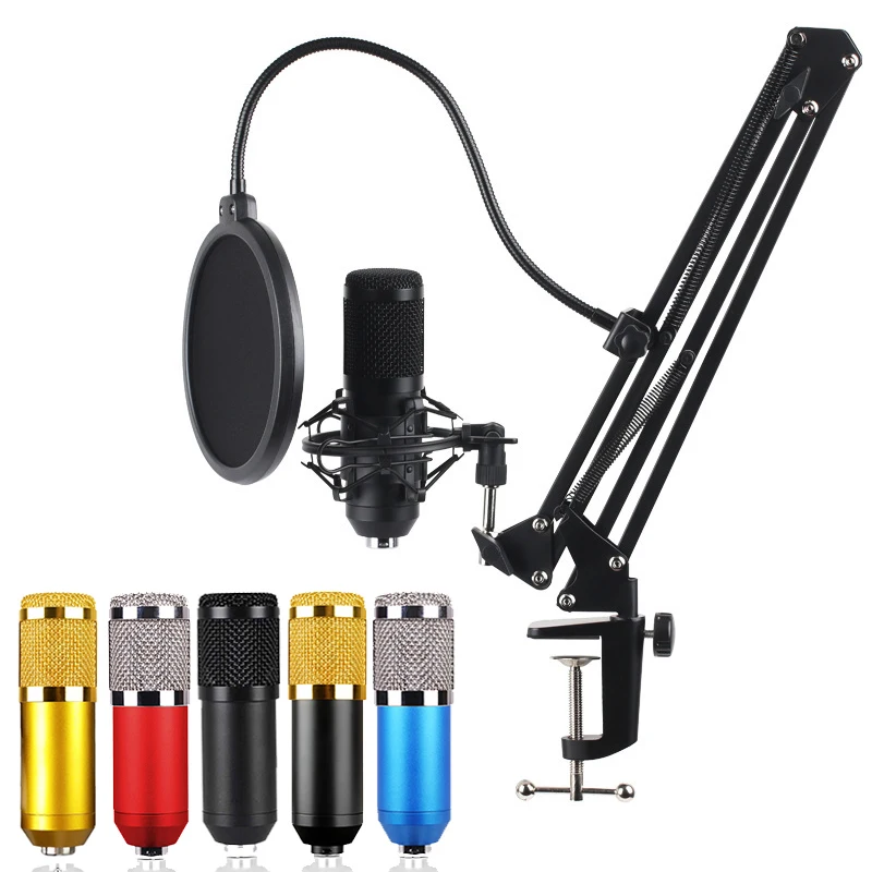 

Professional Condenser Microphone for PC Phone Studio Recording Microphone bm800 Karaoke Gaming Microphone for TikTok Singing