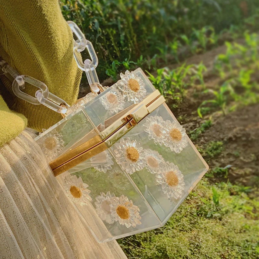 TOYOOSKY прозрачный акриловый клатч кошелек 2020 Новая женская прозрачная сумка