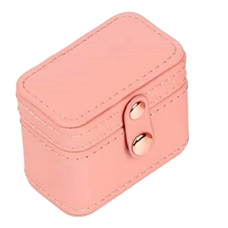 

2PCS Ring Box Small Jewelry Box Girls Jewelry Organizer Pink & Jewelry Box Display Rack Storage Box Gold
