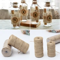 20 meters diy jewelry accessories twine fine hemp rope hand woven tag decorative rope retro thick rope bundle gift package