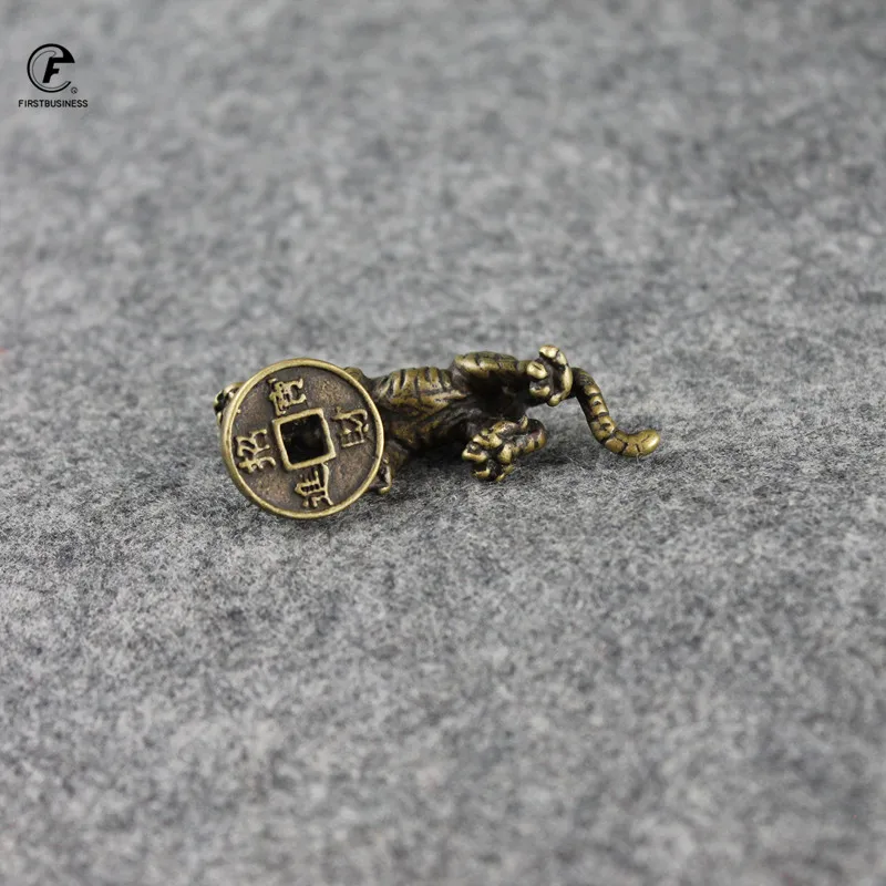 Чистая медь зодиака животных Bonanza Тигр фигурка украшения твердая латунь