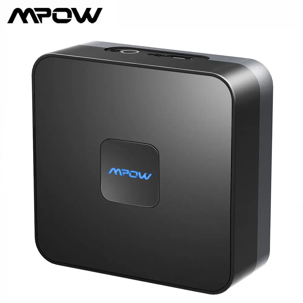 Mpow Bluetooth приемник беспроводной аудио адаптер Подключение 2 Bluetooth устройства для 15 ч долгое время работы авто 3,5 мм аудио кабель