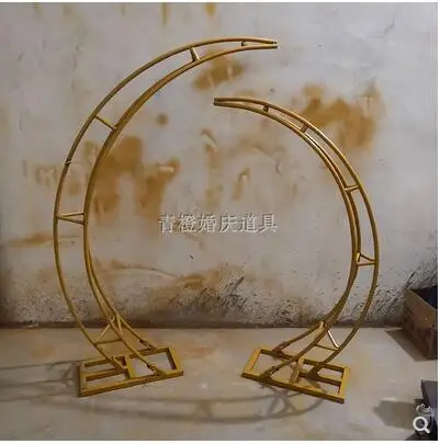 

New style wedding props horn road lead iron art arch set pieces stage welcome area sen department wedding decorative flower rack