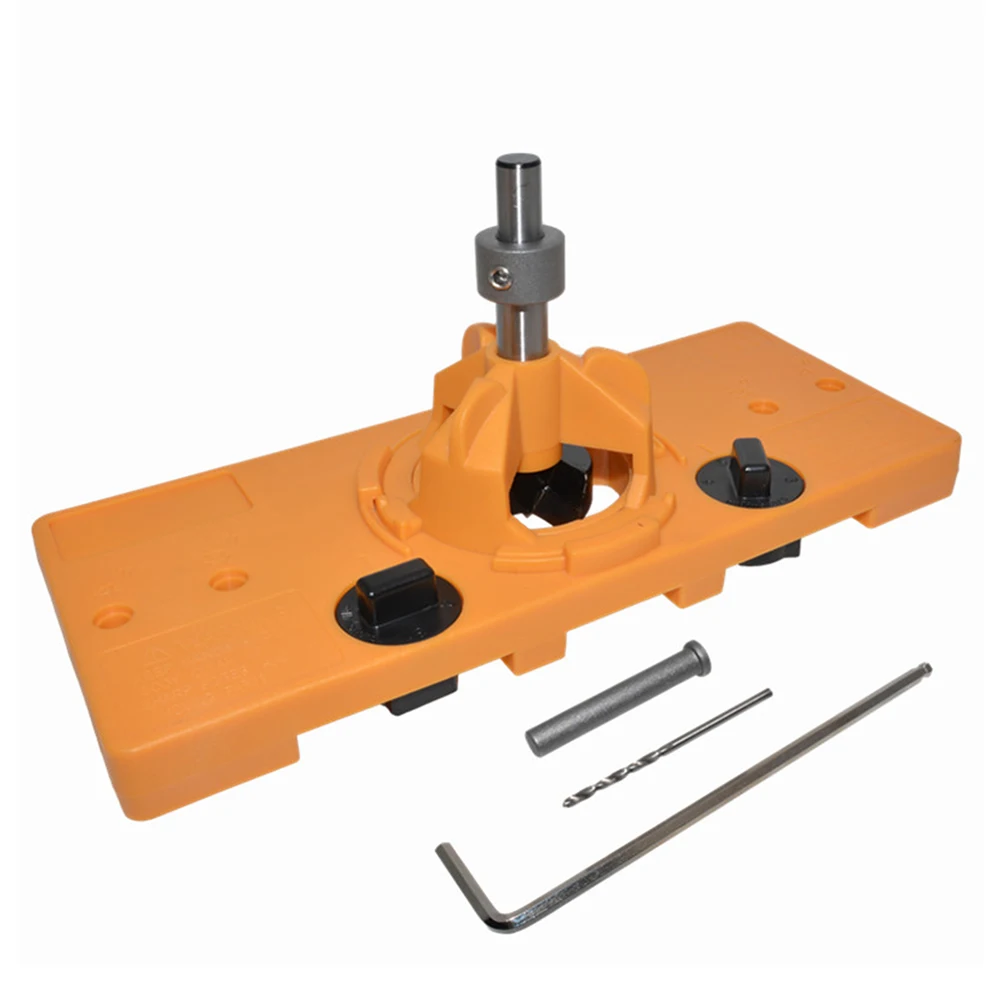 

Professional 35MM Cup Style Hinge Jig Boring Hole Drill Guide Forstner Bit Wooden Hinge Punching Positioning Board Suit DIY Tool
