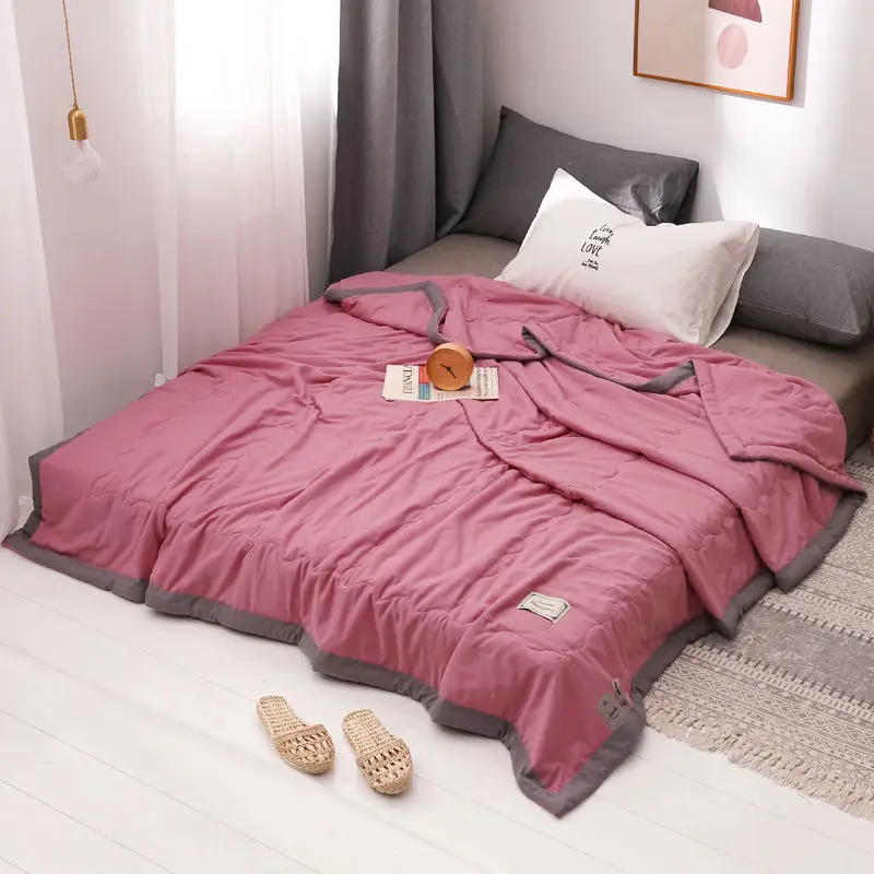 

Air-conditioned quilt cool in summer quilt core thin summer children's dormitory single double summer washed cotton