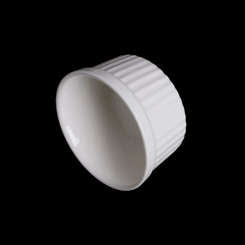 6 шт из белого фарфора суфле Ramekins десерты чашки для заварного крема инструменты выпечки 4 унции