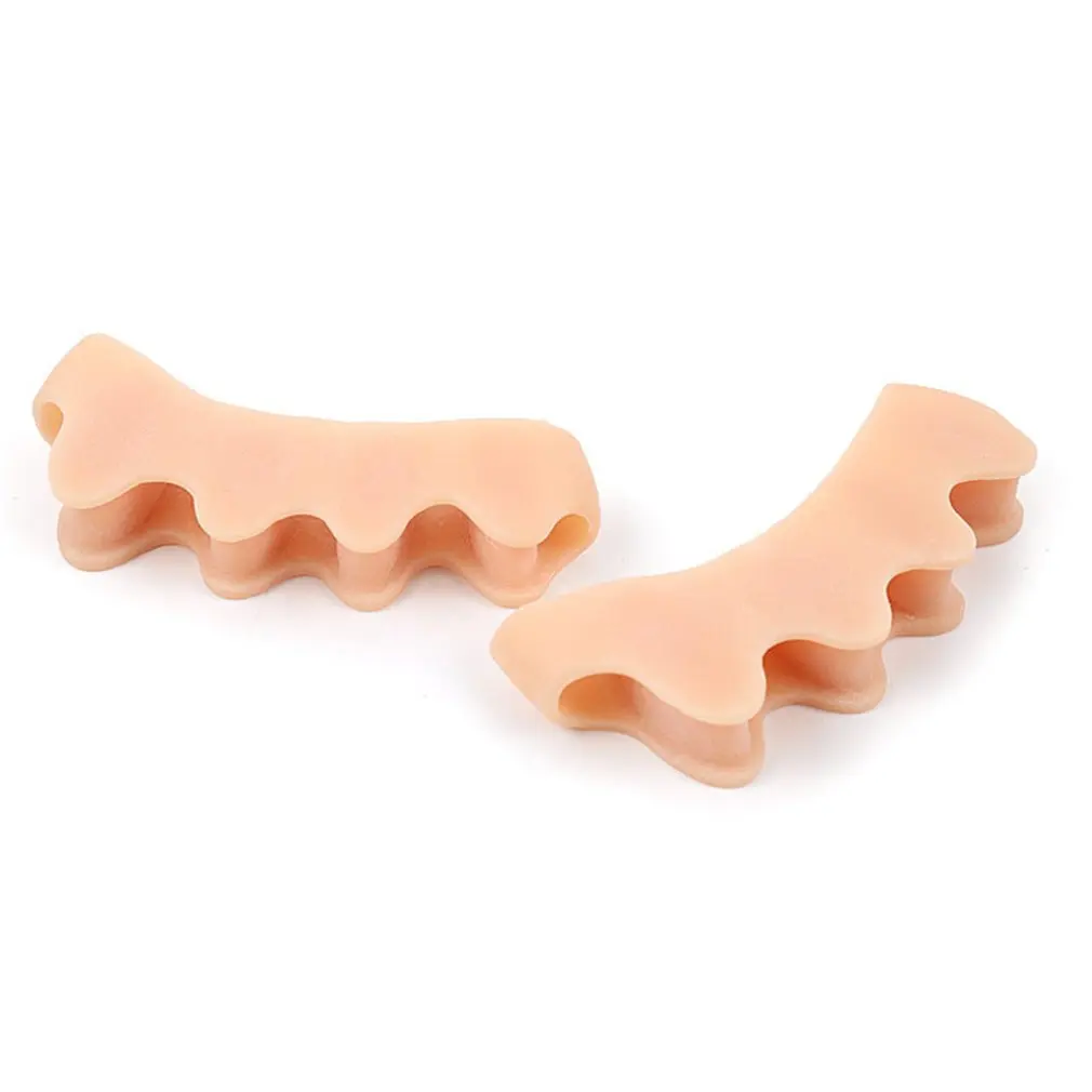 

Toe Corrector Foot Bone Foot Valgus Corrector Five-toed Silicone Toe Separator Portable Thumb Valgus Corrector