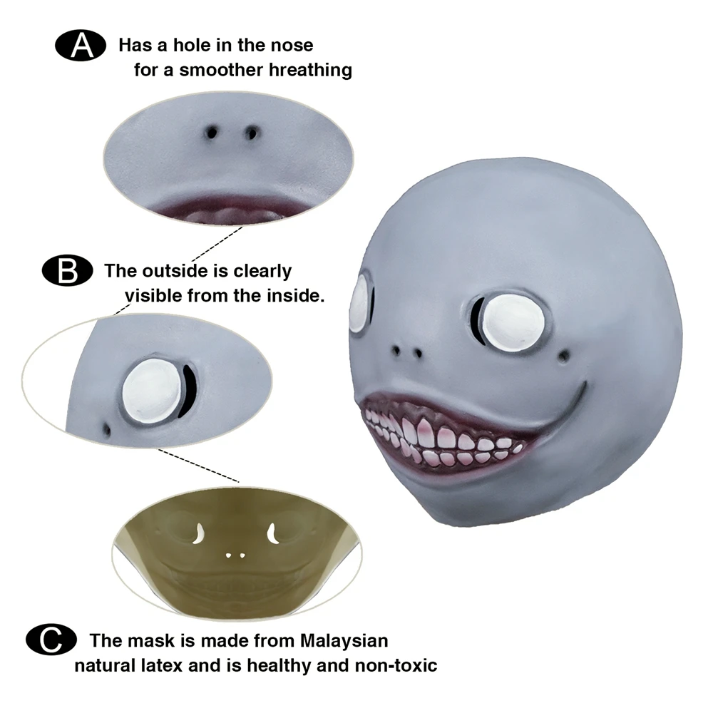 

Cosmask Halloween Party Masks Amir Scary Masks Cosplay Prop Collection Full Face Creepy Horror Halloween Mask