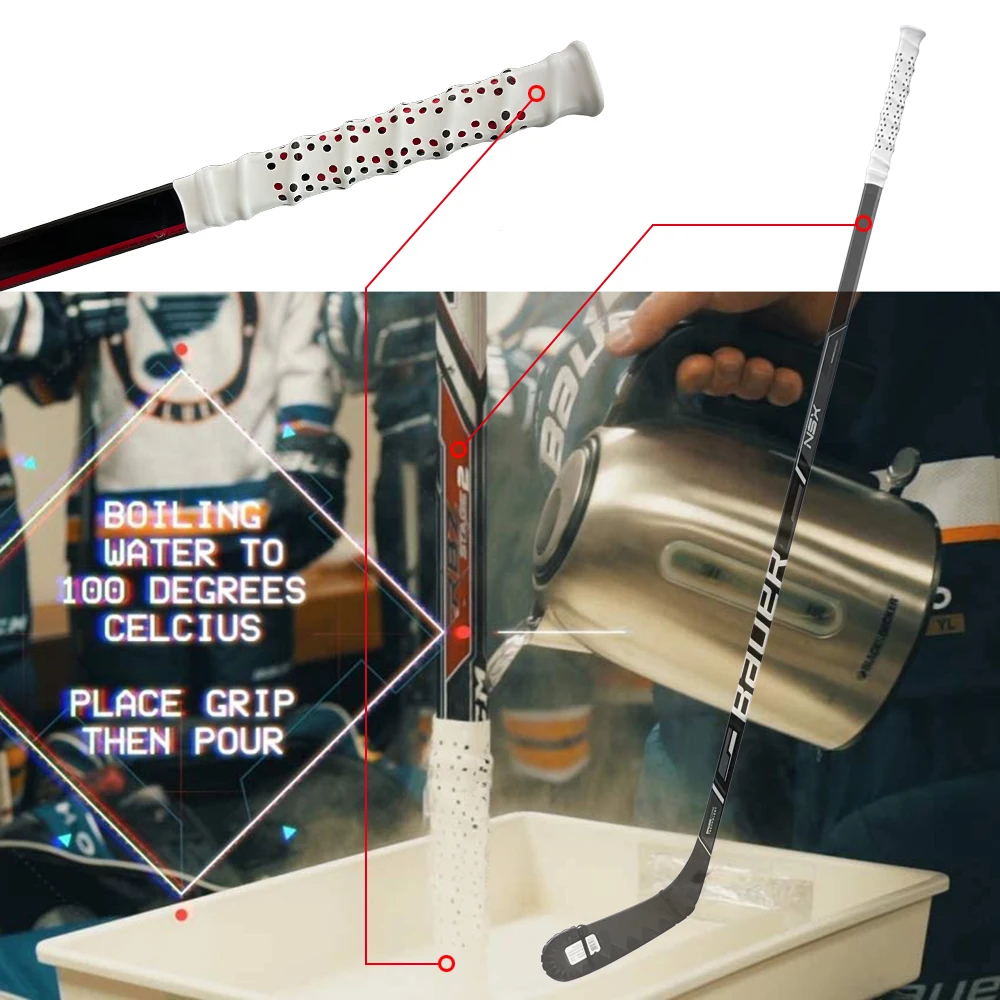 Клюшка для хоккея с противоскользящим отверстием