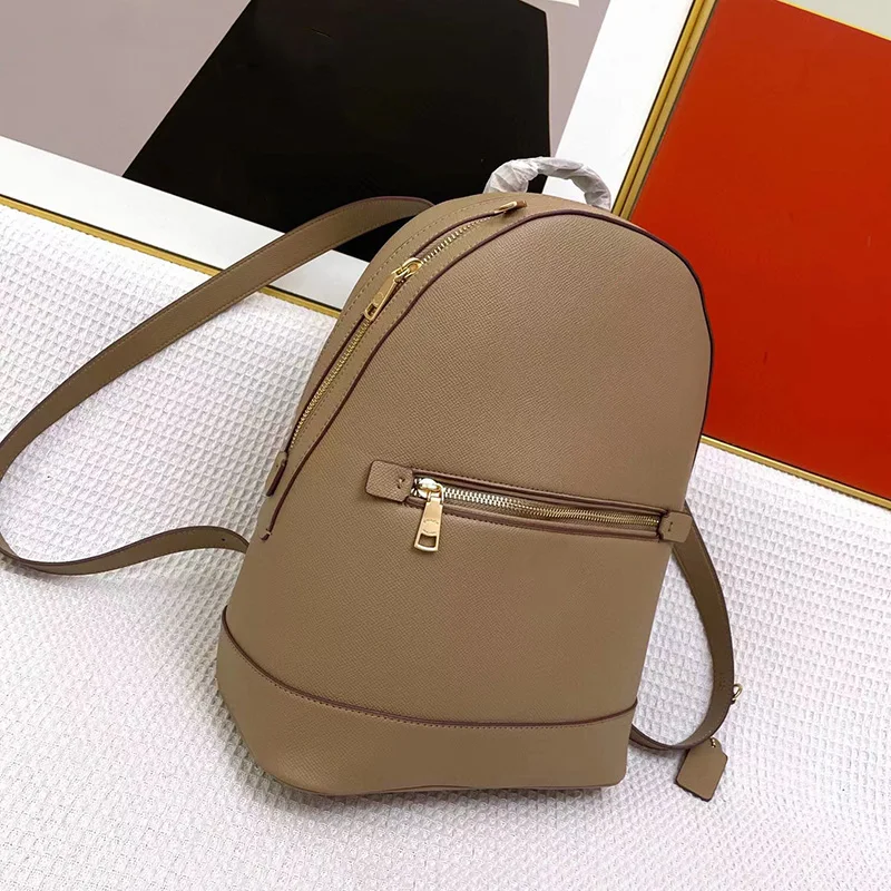 

Женский кожаный рюкзак на молнии, роскошная дизайнерская сумка, брендовый уличный дорожный рюкзак, модная женская школьная сумка, новинка ...