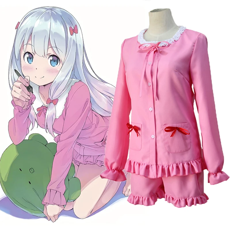 

Аниме "Eromanga-Sensei" Костюмы для косплея Sagiri Izumi косплей костюм розовый кавайная Пижама Хэллоуин вечерние Для женщин Косплей Костюм