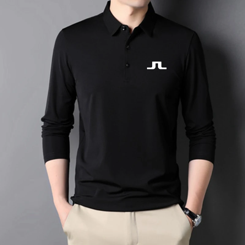 

New Hot Sale Men's T-shirts Men's Casual Long Sleeve Polo Shirts Business Men's Polo Shirts Breathable and Comfortable Tops