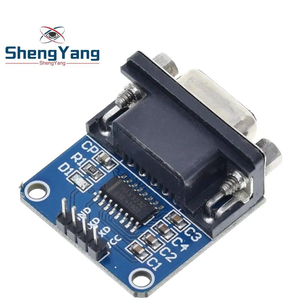 MAX3232 RS232 к ttl последовательный порт конвертер Модуль DB9 разъем MAX232 для Arduino