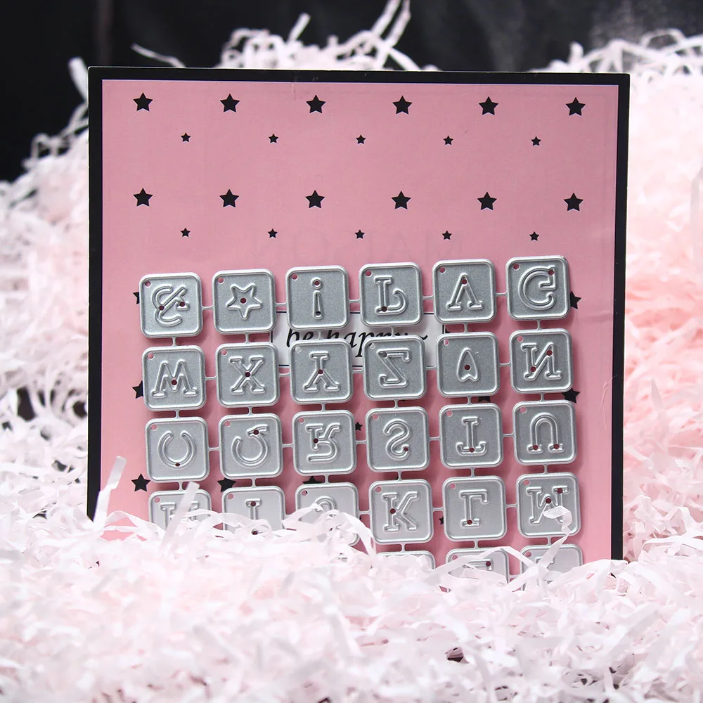 Маленькие квадратные буквы металлические Вырубные штампы для самостоятельного