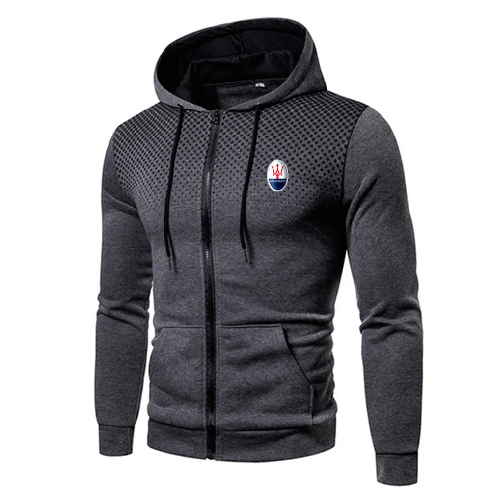 

Maserati Fashion Printed Men's Jacket Hoodie Coat Casual Zipper Sweatshirt Fashion Jacket Winter Wool Hoodie Men AH9