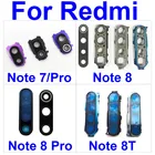 Задняя задняя камера Объектив для Xiaomi Redmi Note 8 8 8T Pro объектив камеры стеклянная крышка рамка + наклейка защита Замена Ремонт