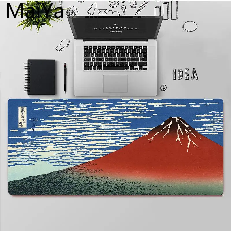 

Maiya Top Quality Japanese Mount Fuji Art aesthetics Durable Rubber Mouse Mat Pad Free Shipping Large Mouse Pad Keyboards Mat
