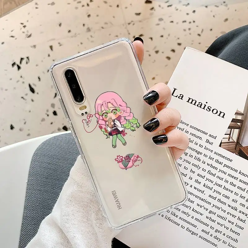 

Demon slayer anime cute Phone Cases Transparent for Samsung A71 S9 10 20 HUAWEI p30 40 honor 10i 8x xiaomi note 8 Pro 10t 11