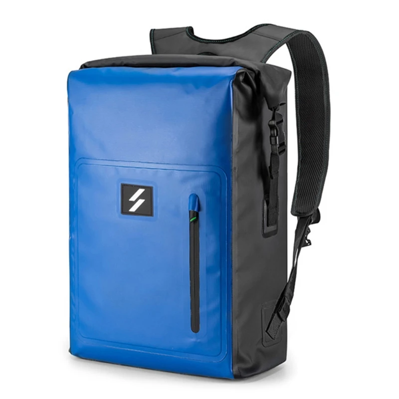 

25L Large Capacity PVC Backpack Roll Top Waterproof Dry Bag Knapsack for c.cling 27RD