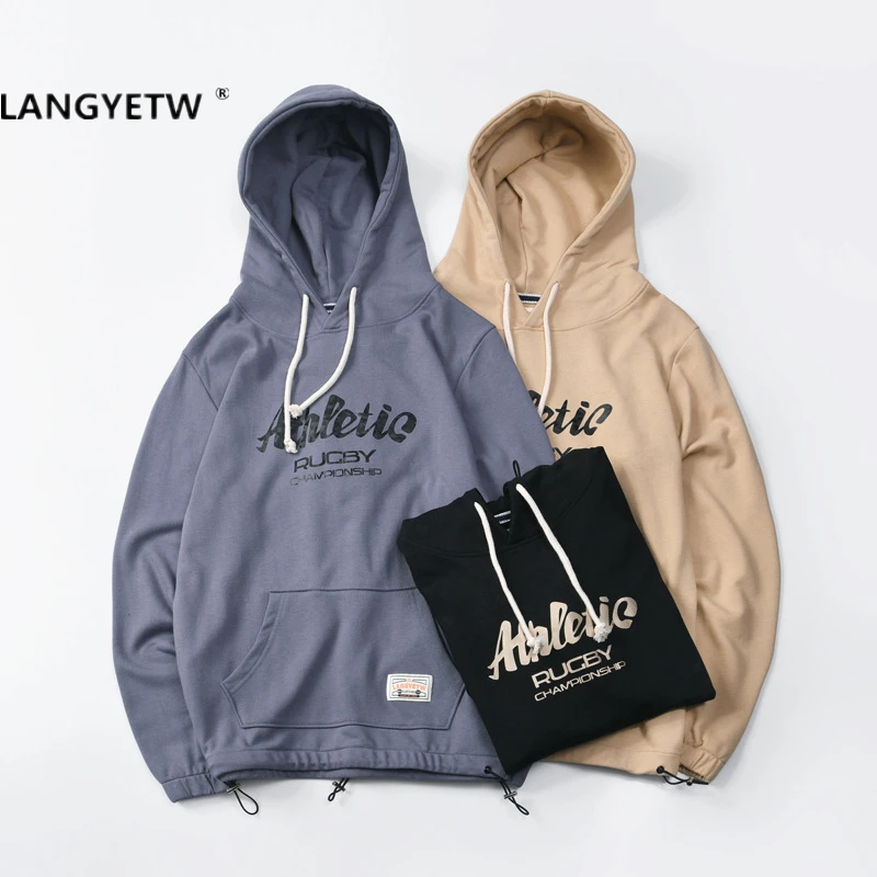 

Langyetw brand spring and autumn new Retro Fashion Brand Men and Women Hoodie Cardigan Hoodie loose youth jacket man