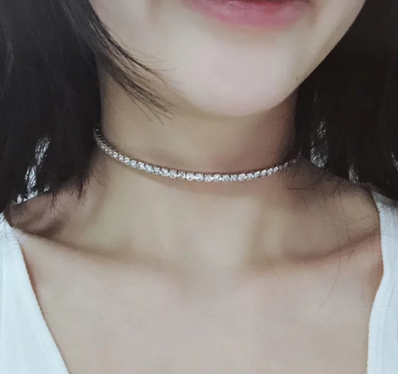 Лидер продаж брендовые Свадебные ювелирные изделия Полный bling cz колье