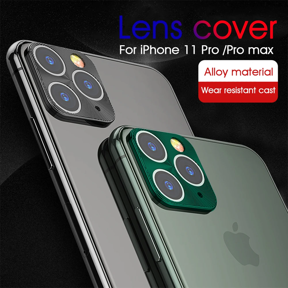 Для iPhone 11 Pro Max защитный чехол для камеры для iPhone 11 11 Pro 11Pro металлическая задняя защита для объектива камеры кольцевая крышка