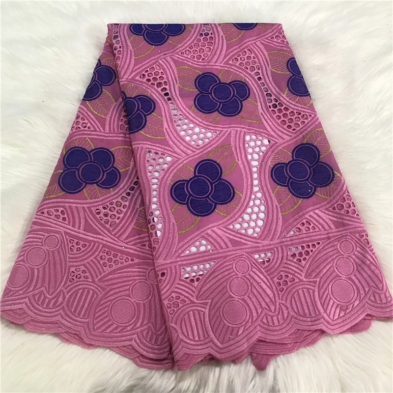 Швейцарская кружевная ткань с камнями 5 ярдов новейшая Африканская Хлопковая