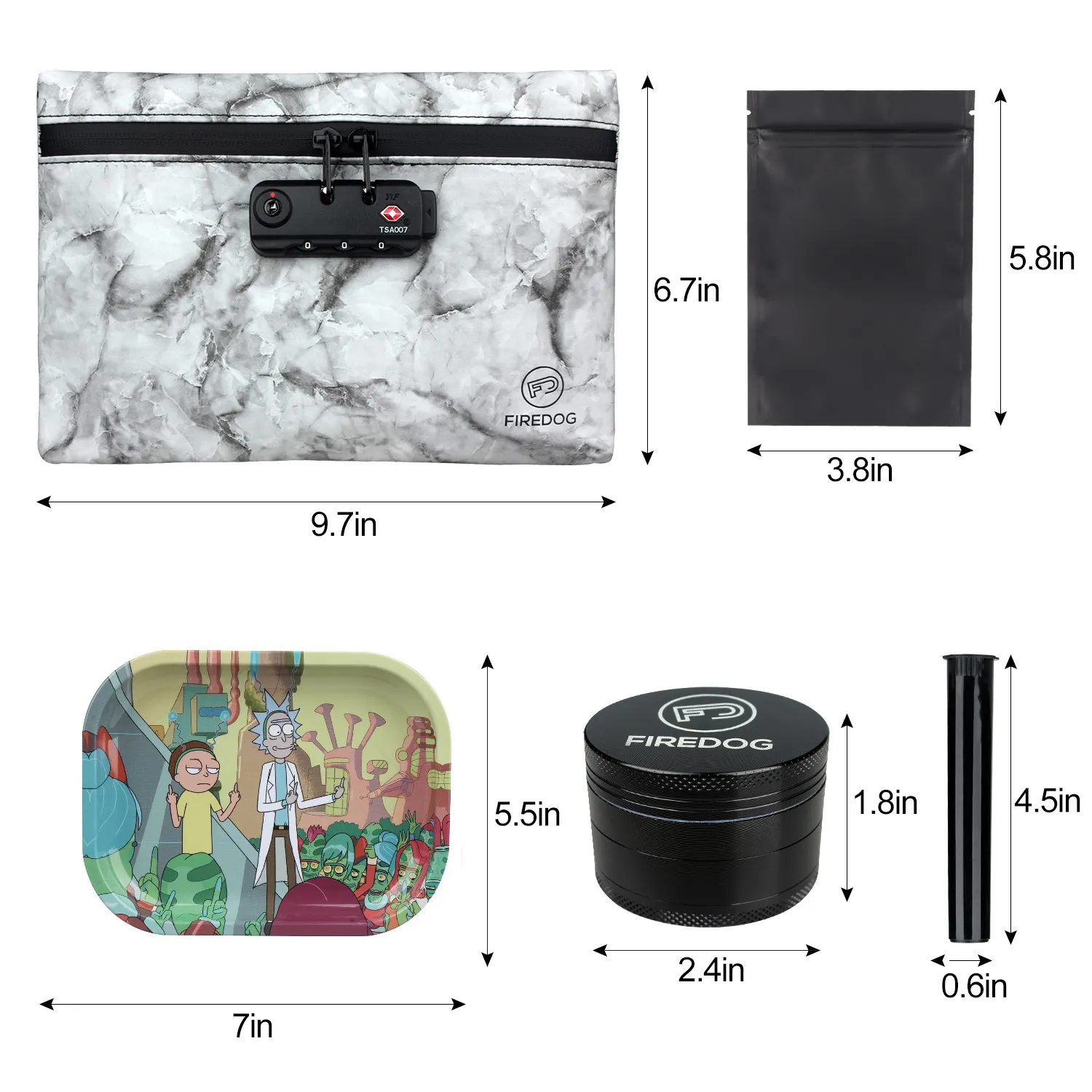 Огнеупорная сумка наборы аксессуары для сорняков табачная с замком чехол поднос