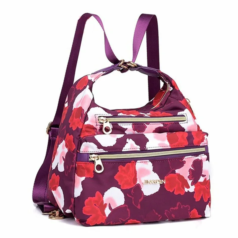 

Women Bags Multifunction Backpack Shoulder Bag Canvas Cloth Tote Reusable Shopping Bag Ladys Travel Bag Crossbody Bag
