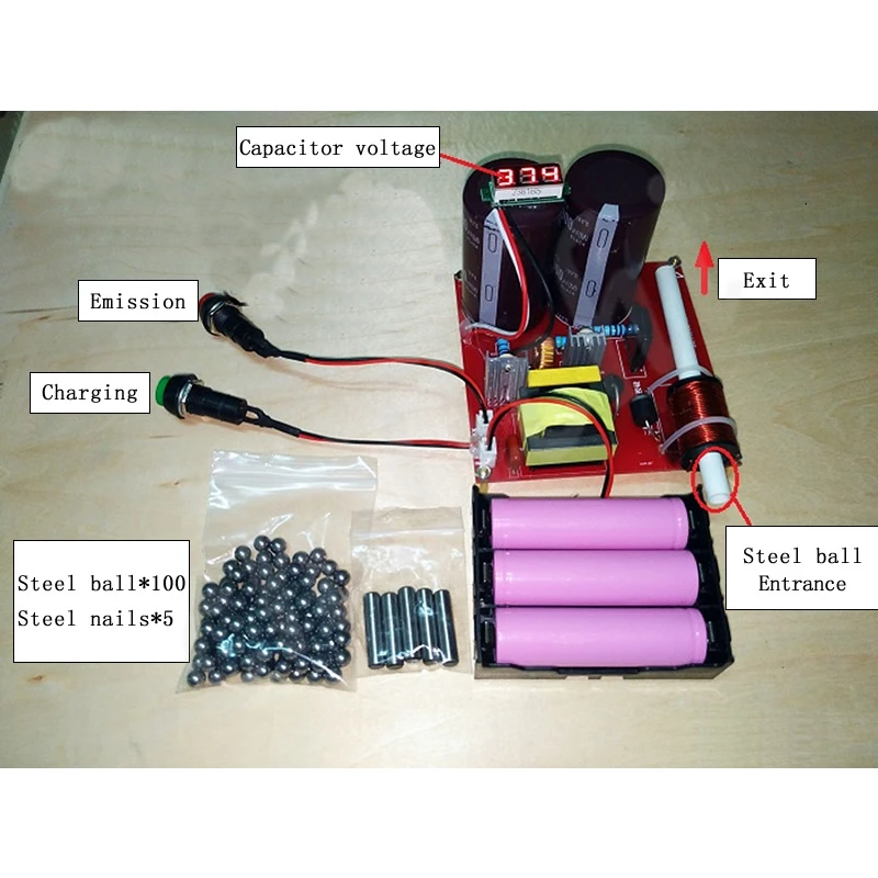 Новое поколение электромагнитного пистолета diy kit готовая Многоуровневая интегрированная обучающая модель стоматолога оборудование для экспериментов по физике - Цвет: 1 level kits