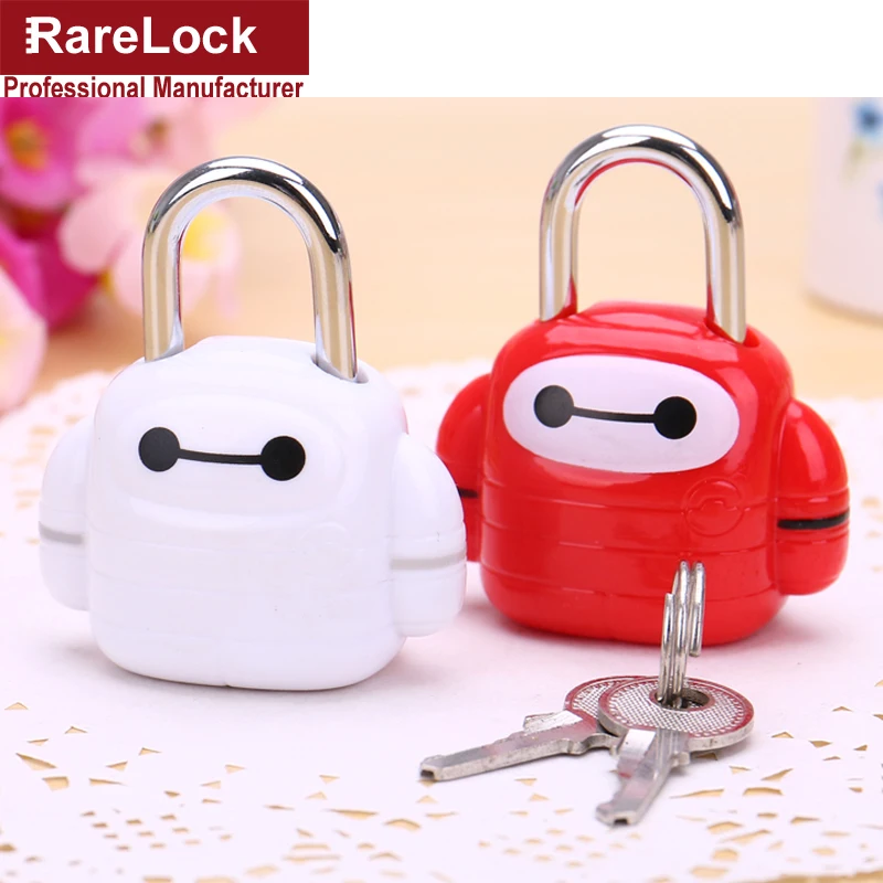 Rarelock мультфильм цвет латунь замок с 2 Ключи для ящика украшения с изображением дверей коробка сумки замок DIY мебельная фурнитура a