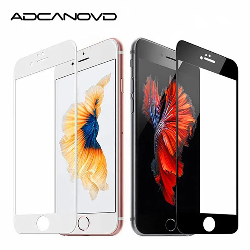 For iPhone 7 8 6 6s Plus Screen Protector Protective Film Full Coverage Cover Tempered Glass XS XR 11 Pro Max 5 5s SE | Мобильные